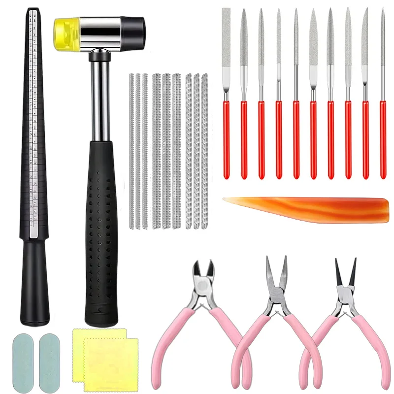 

27-piece integrated jewelry tool set | Professional set for ring shaping, polishing and grinding, suitable for beginners