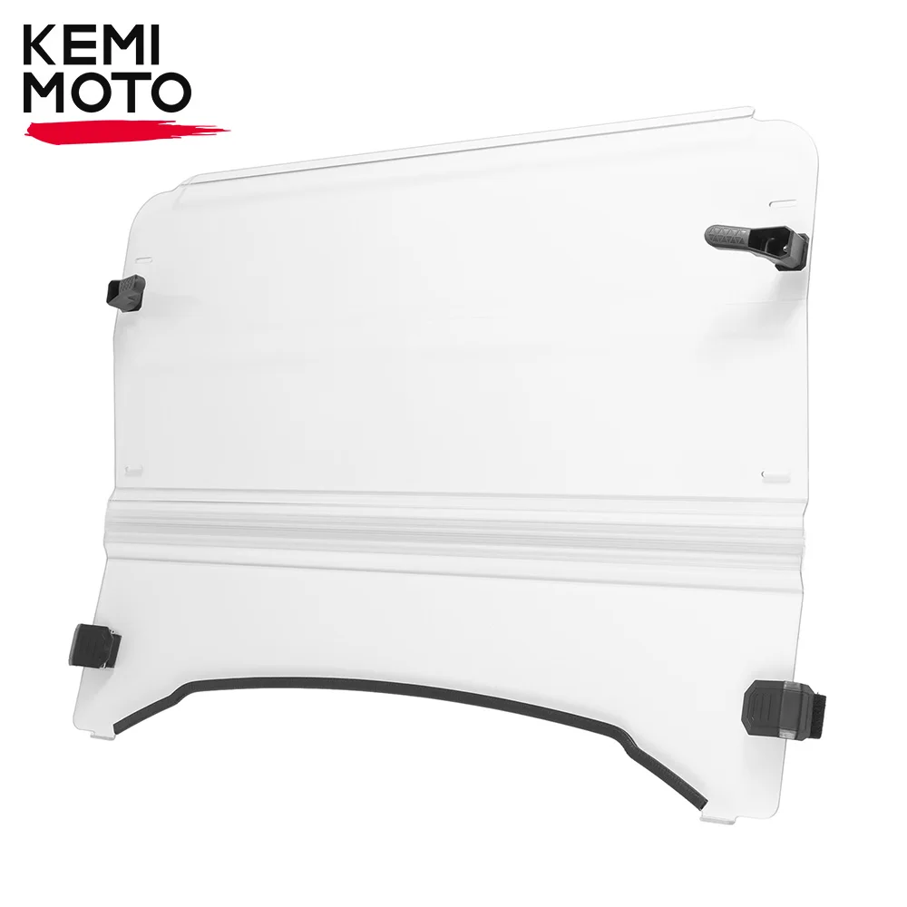 

KEMIMOTO Compatible with Kubota RTV 400 500 520 Front Flip Folding Windshield Scratch Resistant Full Fold Up Windscreen Window