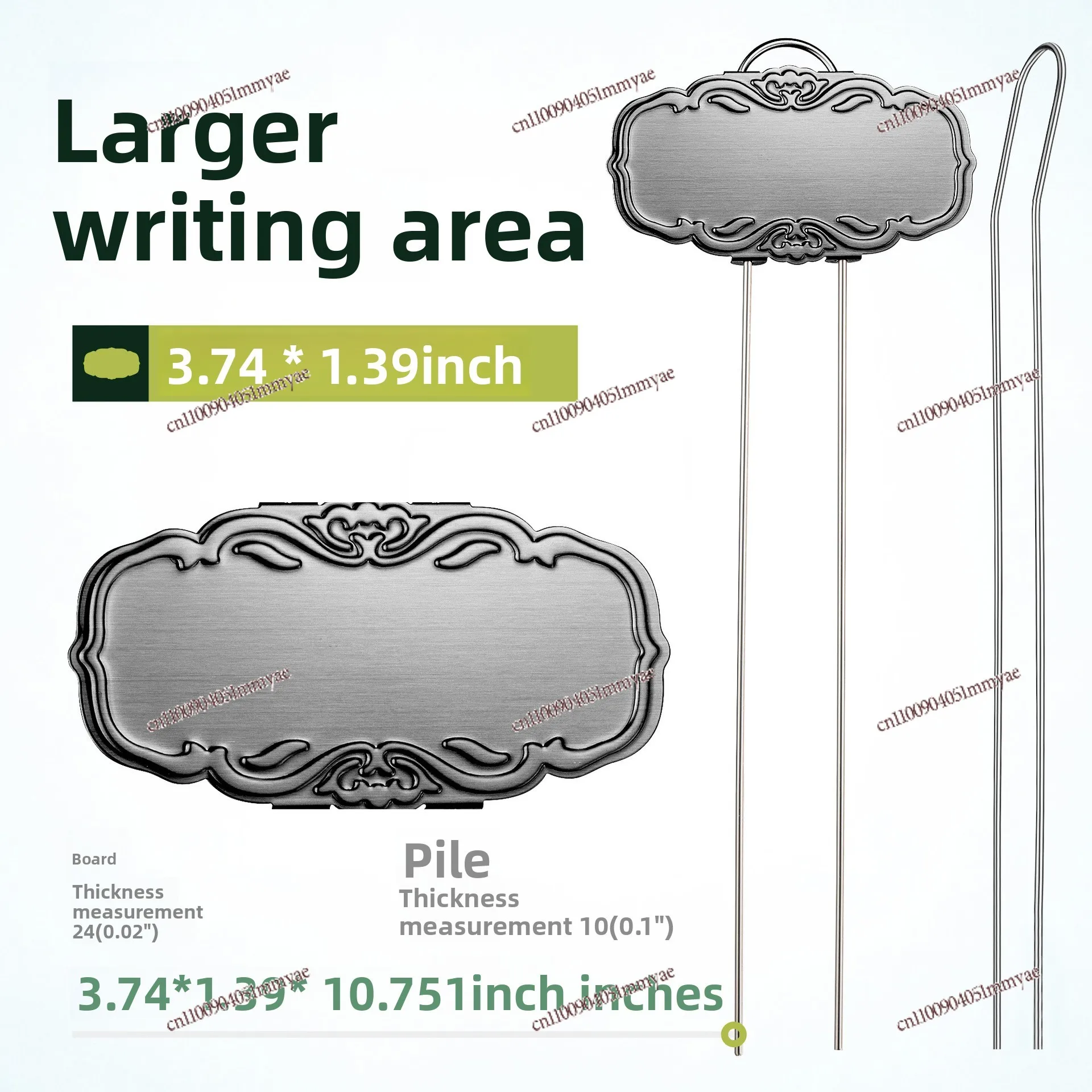 Waterproof Metal Plant Label Plug for Garden Flower Potted Plant Outdoor Indoor Gardening Plant Marker Name Tags