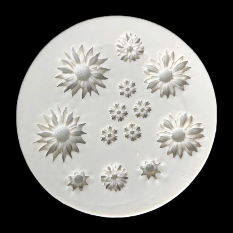 1pc Daisy Wild Chrysanthemum Flower Shape Silicone Mold Baking Mold Fondant Cake Decorating Tools Resin Mould