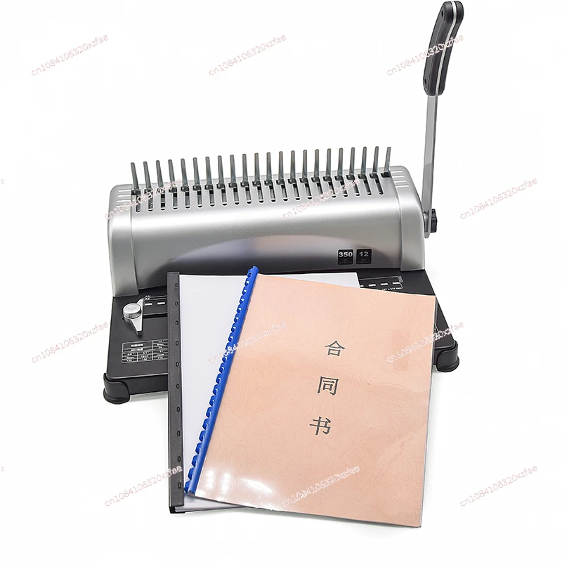 Aperture comb file card office manual punching clip binding machine