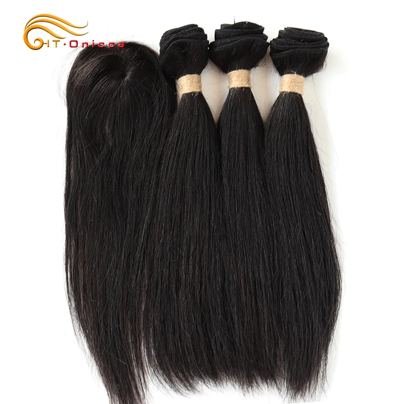 Kinky Curly Bundles With Closure 100% Natural Human Hair Bundles Short Brazilian Curly Bundles With Circular Closure