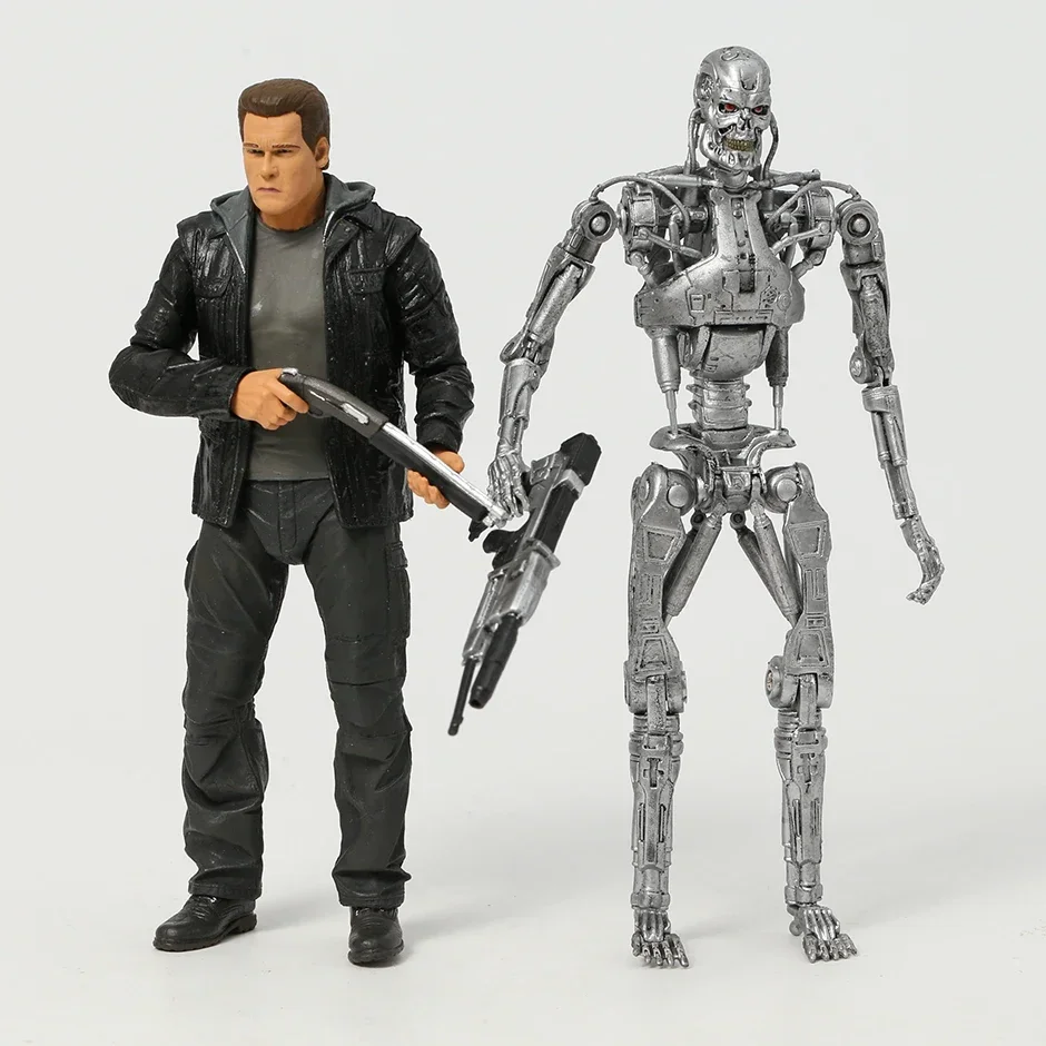 NECA Terminator Genisys T-800 Guardian Endoskeleton Action Figure Doll PVC Desktop Toy Model for Colletible