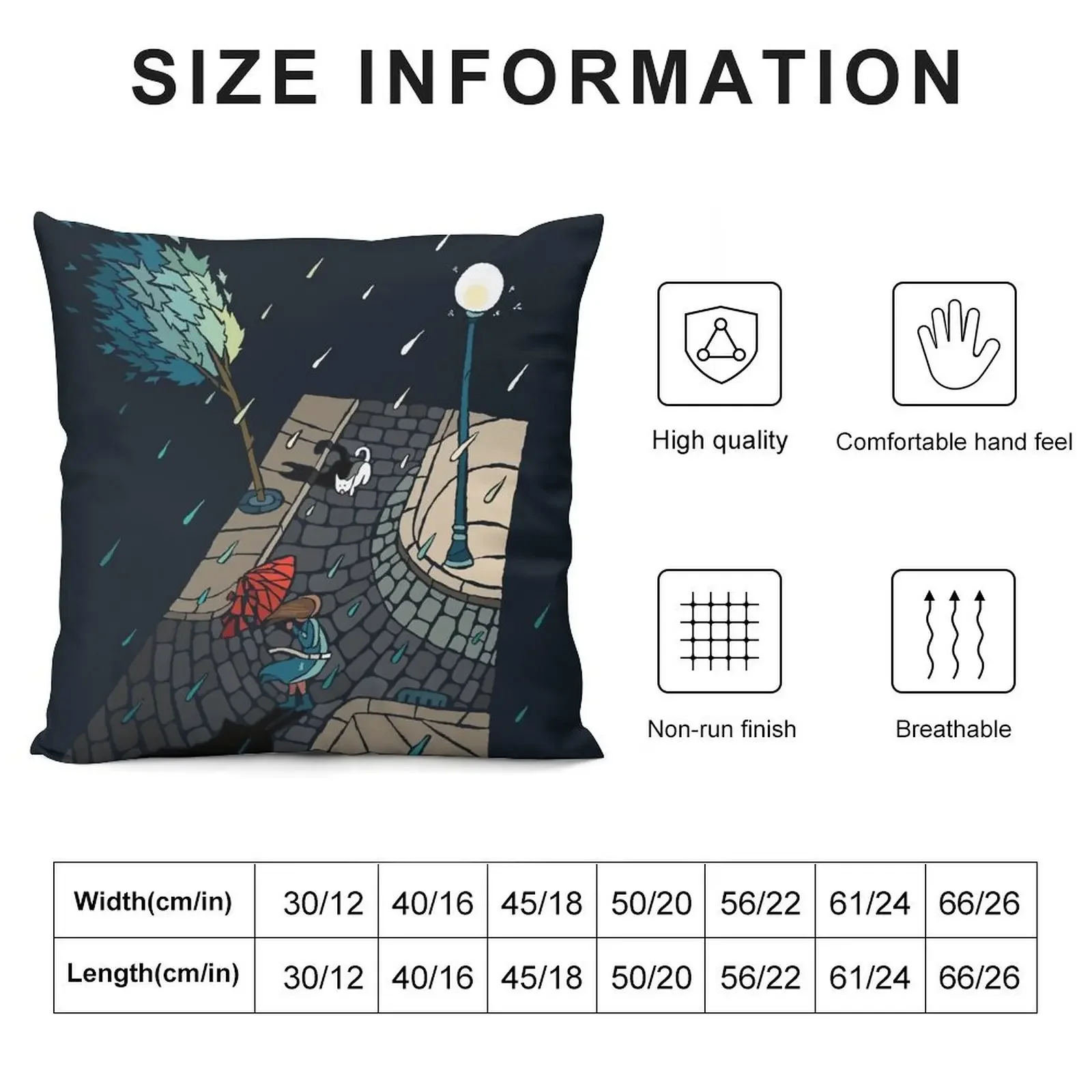 Rainy night Throw Pillow Sofa Cover Pillow Cover Christmas Pillows pillow