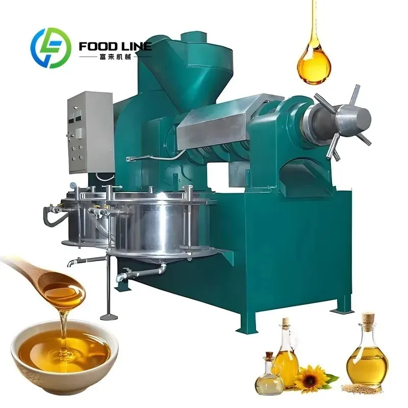 Customize Industrial Screw Oil Press High Oil Yield Continuous Oil Extraction Machine for Peanut Soybean Seeds 1-10TPD Capacity