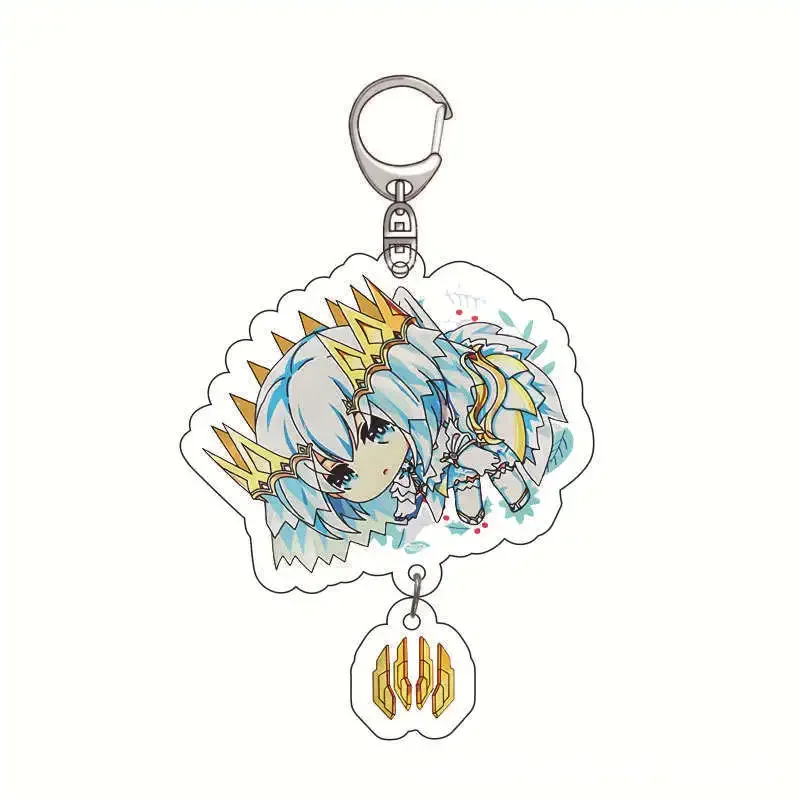 Anime DATE A LIVE Keychain Cosplay Cute Figure Tokisaki Kurumi Pendant Car Key Chain Bag Accessories Key Ring Jewelry Fans Gifts