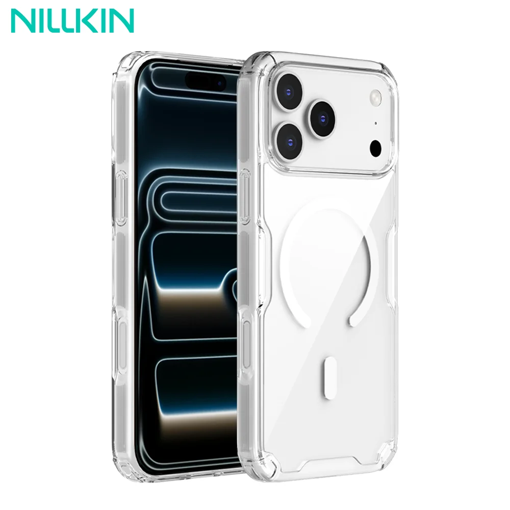 

For iPhone 17 Pro Max MagSafe Case NILLKIN Hybrid Classic TPU Magnetic Back Cover for iPhone 17 Pro/17 Air for iPhone 17 Cases