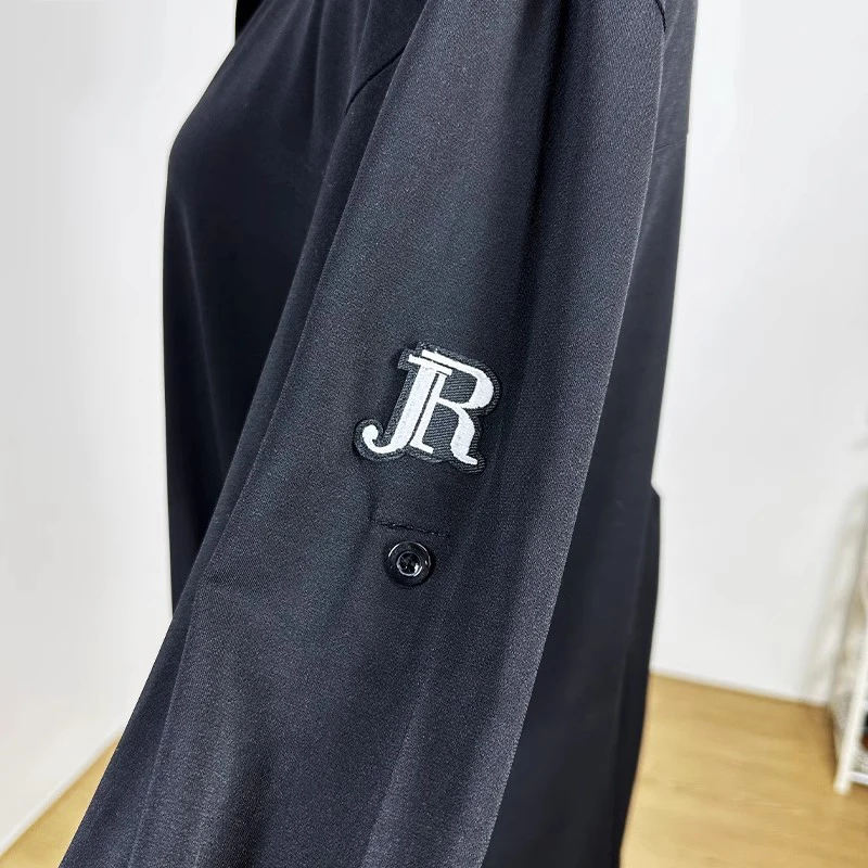 New Latin Dance Shirts For Women Long Sleeves Black Cardigan Adult Rumba Cha Cha Samba Dance Practice Clothes Loose Dress V19177 - Image 6