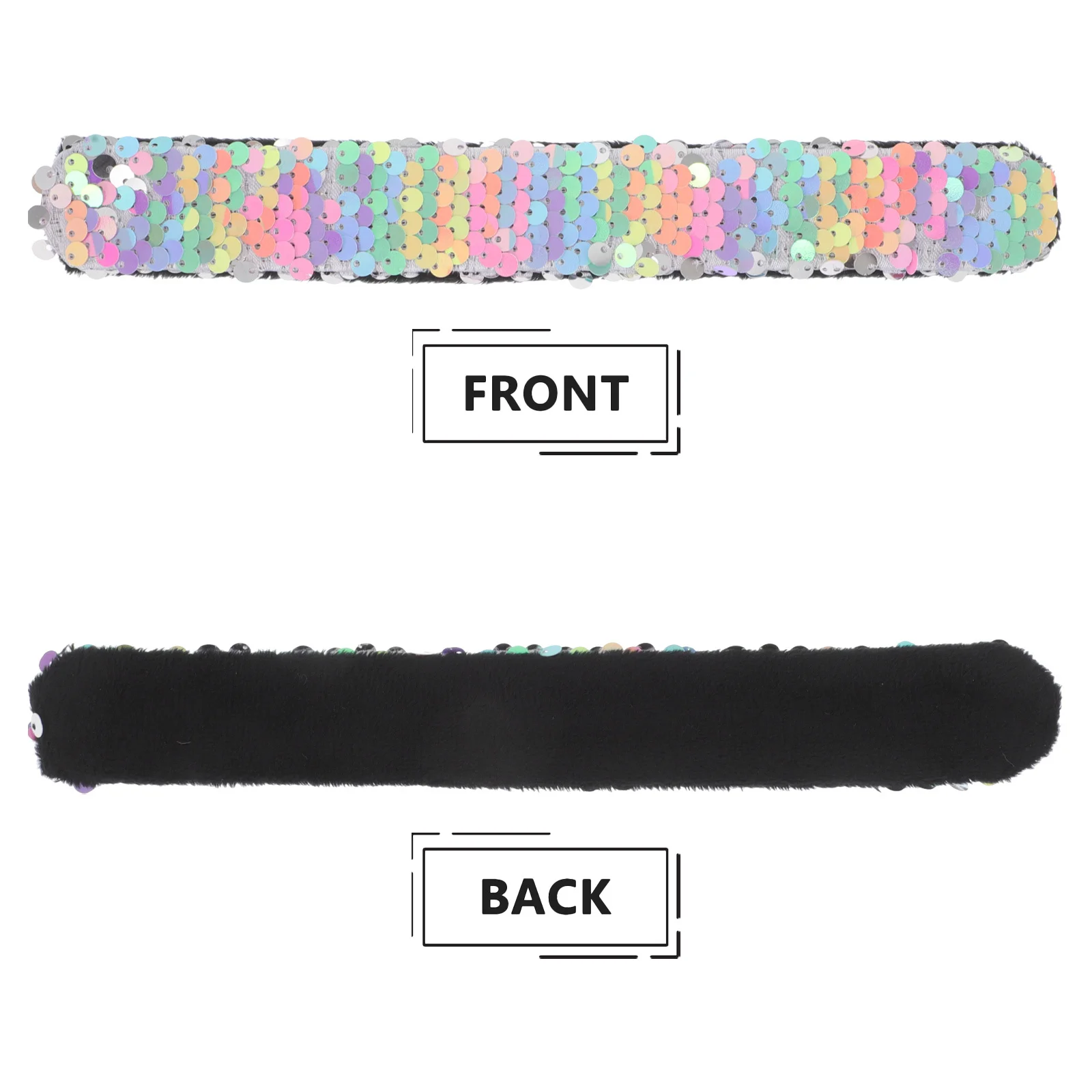 2 قطعة أساور صفعة المجسم الترتر لينة أساور كبيرة الحجم مريحة بريق الأساور مكافآت الحفلات الفصول الدراسية