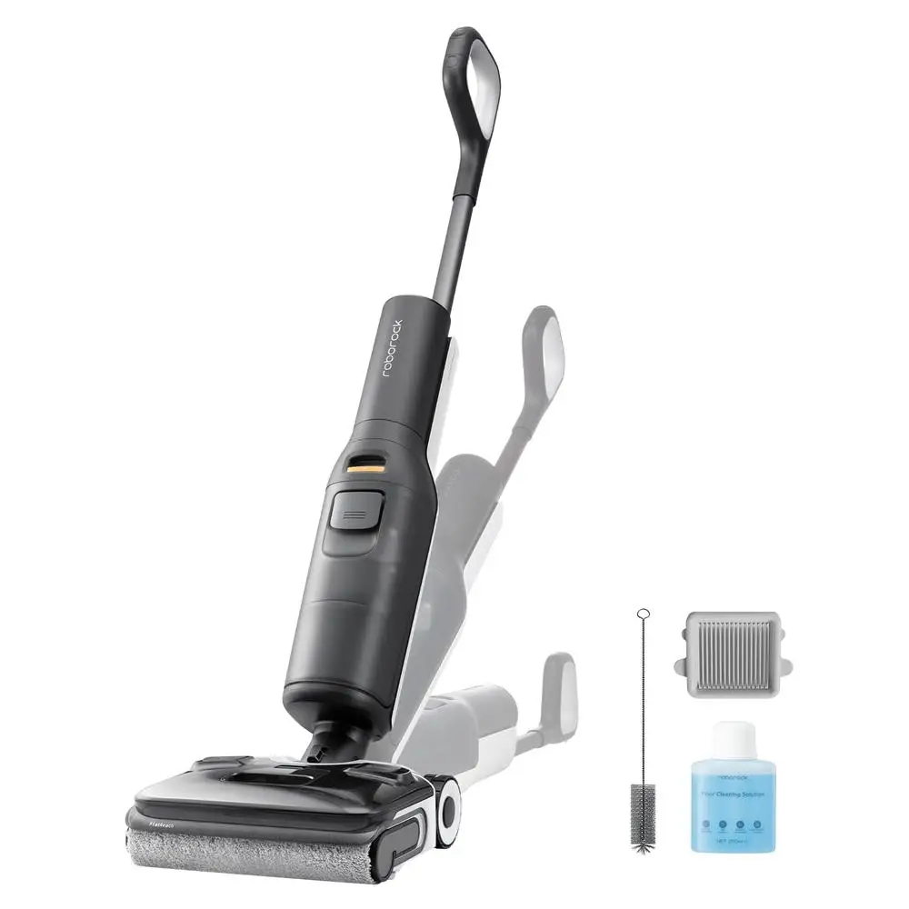 Cordless Vacuum Mop 20000Pa Strong Suction Smart Electric Mop AI Assistant Dual Motors Flat Cleaning Edge to Edge Self-Cleaning