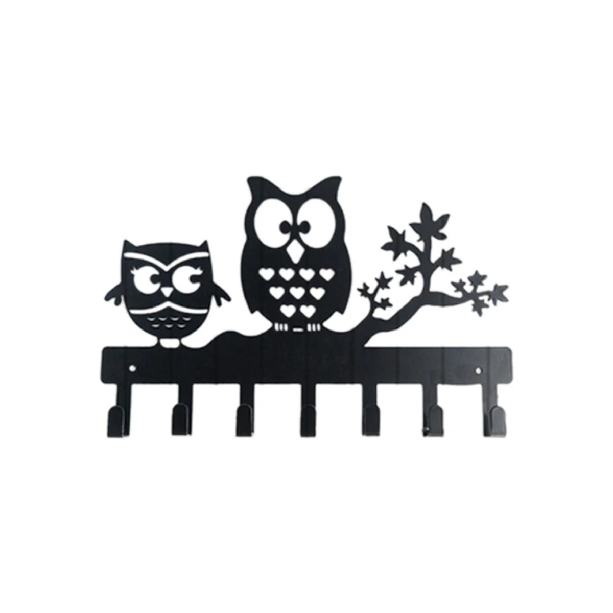 C Owl Key Holder Wall No Nail Hook Home Ornament