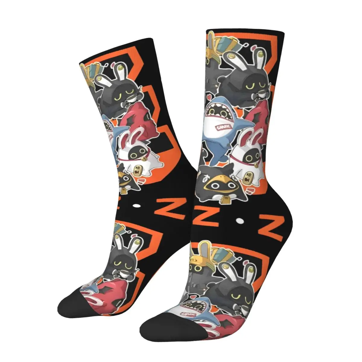 Zenless Zone Zero Bangboo Stockings Game Pattern Modern Socks Winter Anti-Slip Socks Adults Men Outdoor Sports Quality Socks