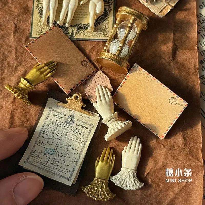 1:6 1:12 Mini Model Mebli do Domku dla Lalek Akcesoria Vintage Ręcznie Robione Zawieszki Zakładki do Książek Koperty Bjd Ob11 Gsc Blyth Żołnierz Lol Rekwizyt