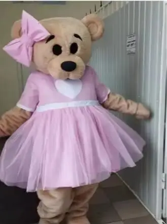 

Лидер продаж, костюм талисмана с милым медведем из пенопласта, плюшевое рождественское нарядное платье, костюм талисмана на Хэллоуин