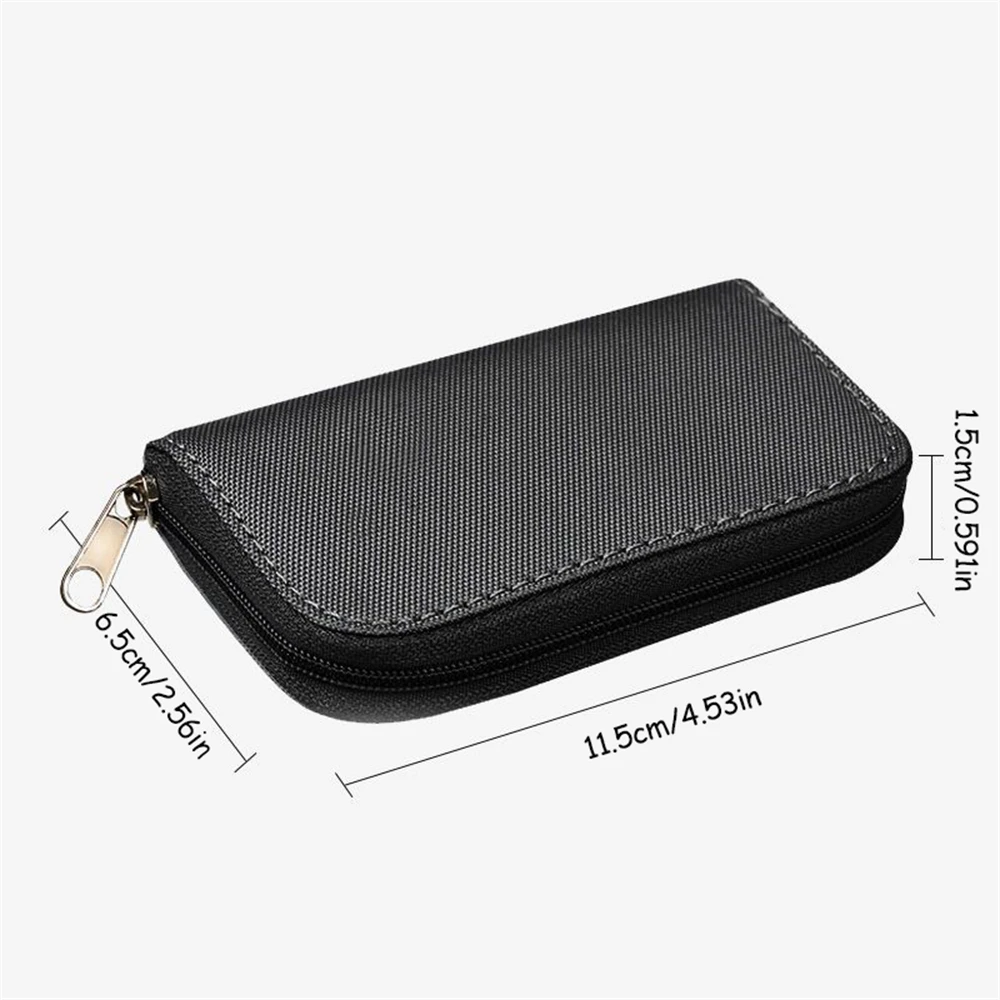 1pc Portable Multifun PVC Camera Card Storage Bag Safely Store Switch Storage Card Storage Bag with Zipper Bag