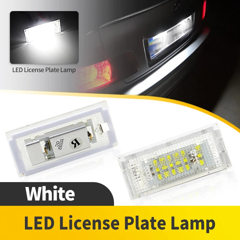 

2PCS OEM LED License Plate Light For BMW E46 4D 5D Touring 1998 1999 2000 2001 2002 2003 2004 2005 OEM# 51138236269/51138236854