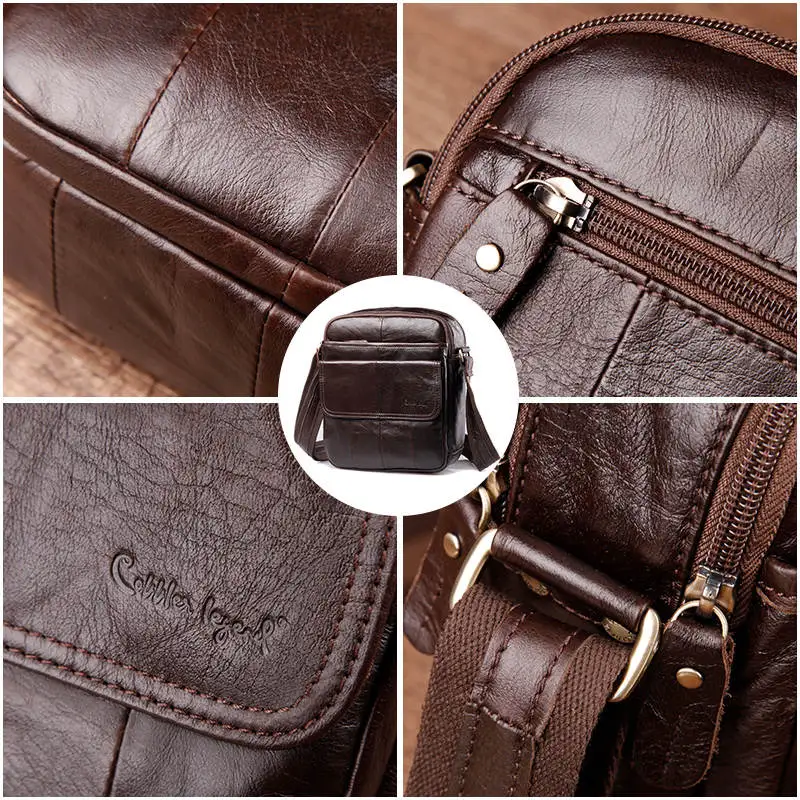 Cobbler Legend 2023 Genuine Leather  Messenger Bag  Shoulder Bag Designer Famous Brand Business Crossbody Bag