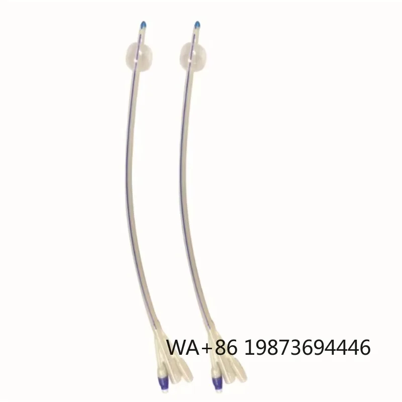 

Disposable Medical Silicone/Latex Foley Catheter, 2-Way 3-Way Urethral Tube