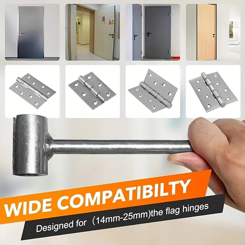 1 large door hinge adjustment tool, adjustable 19-25mm flag shaped hinge, hinge gap adjustment wrench, suitable for repairing va
