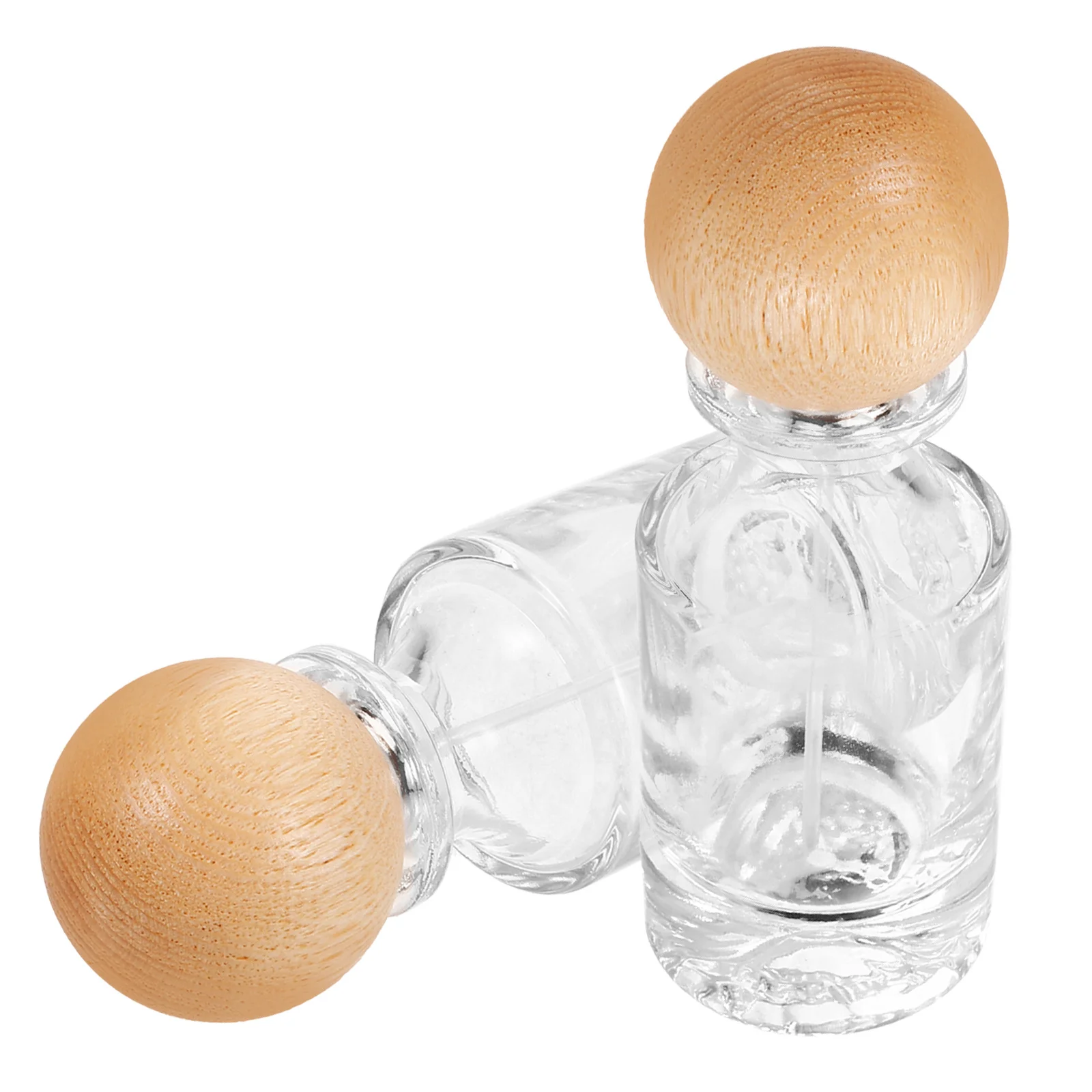 2 قطعة زجاجة عطر للسفر زجاجات زيت عطري زجاجية مدمجة قابلة لإعادة الملء حاوية عطر صغيرة فارغة تخزين حجم السفر