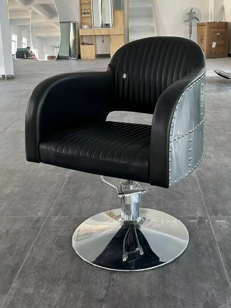 Cross-border retro barber chair special perm, dyeing, cutting and hairdressing chair