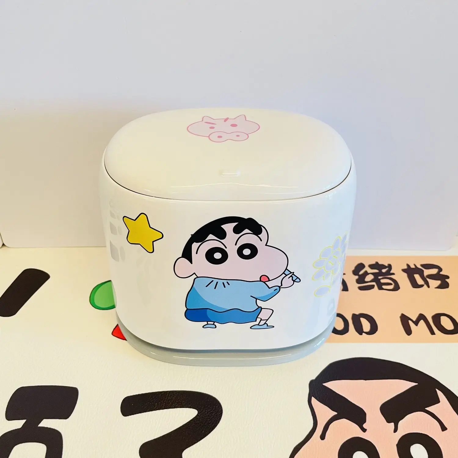 Xiaocai Xiaoxin Desktop-Mülleimer, niedlicher Müllbeutel, Wohnzimmer, Schlafzimmer, Haushalt, kleiner Tisch-Mülleimer