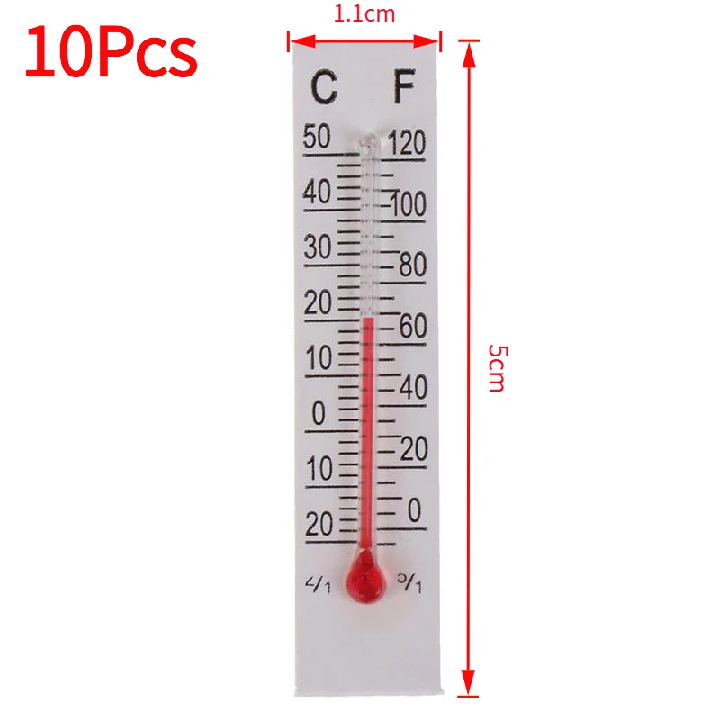 10Pcs 5cmX1.1cm Miniature Paper Cardboard  Indoor -20-50 Celsius.