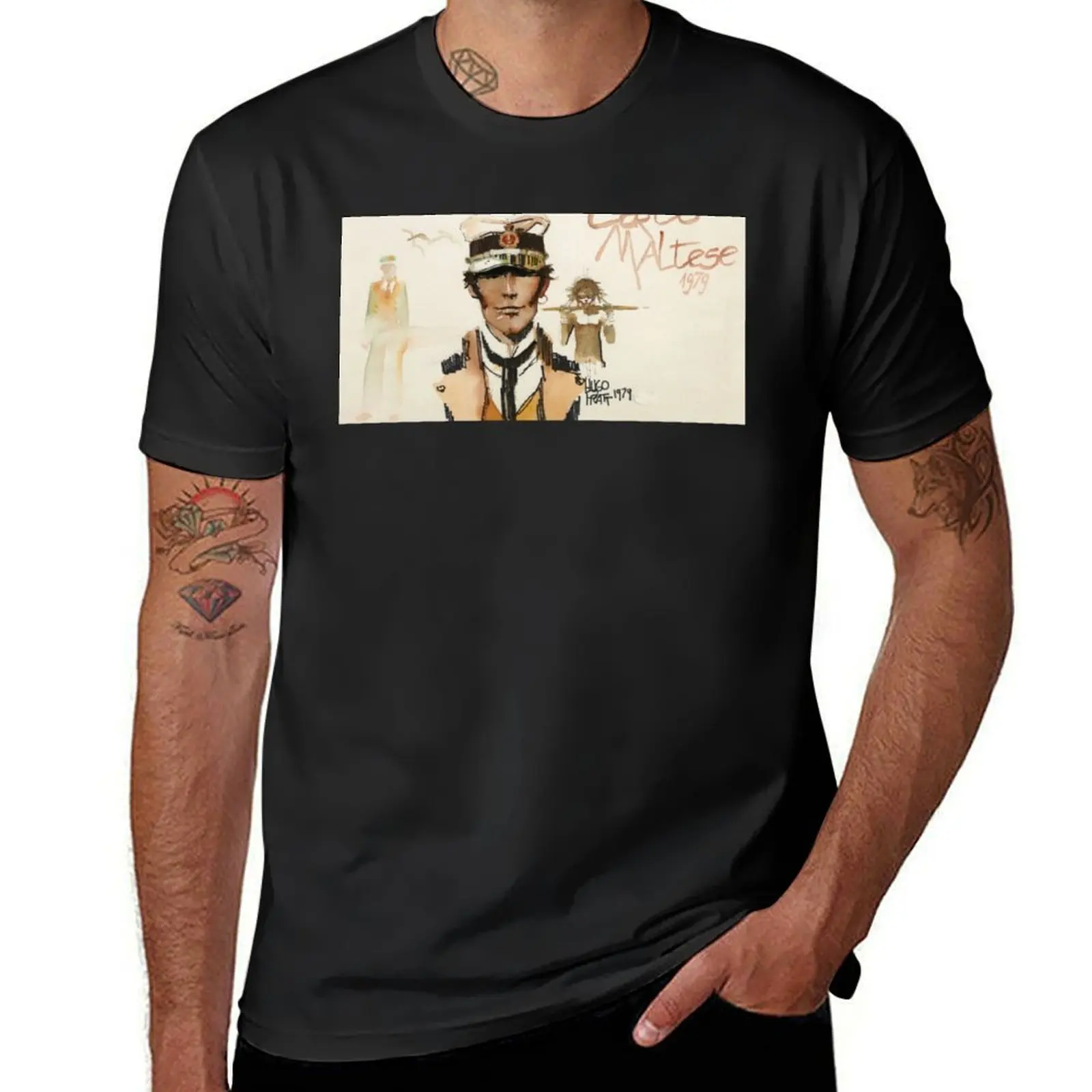 Corto Maltese - World Voyage T-Shirt plain funnys plain black t shirts men