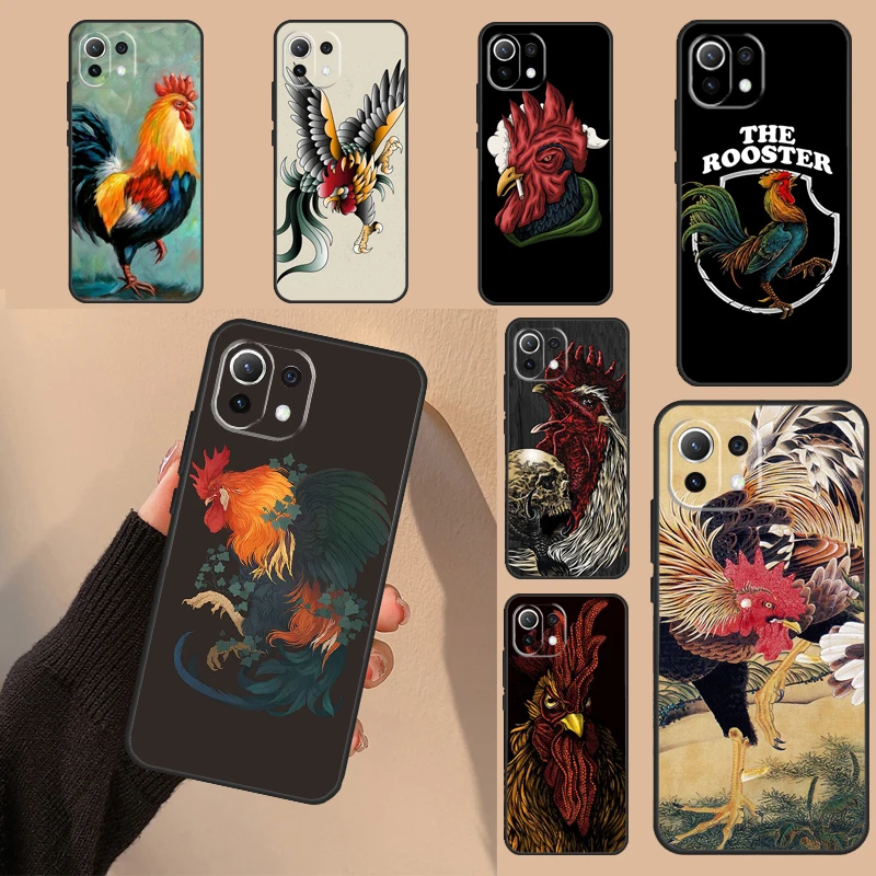 

Cock Rooster Chicken For Xiaomi 13 Ultra 11T 12T Pro 12 Lite 12X Case For POCO X5 X3 F5 Pro M6 M5s F4 X4 GT F3