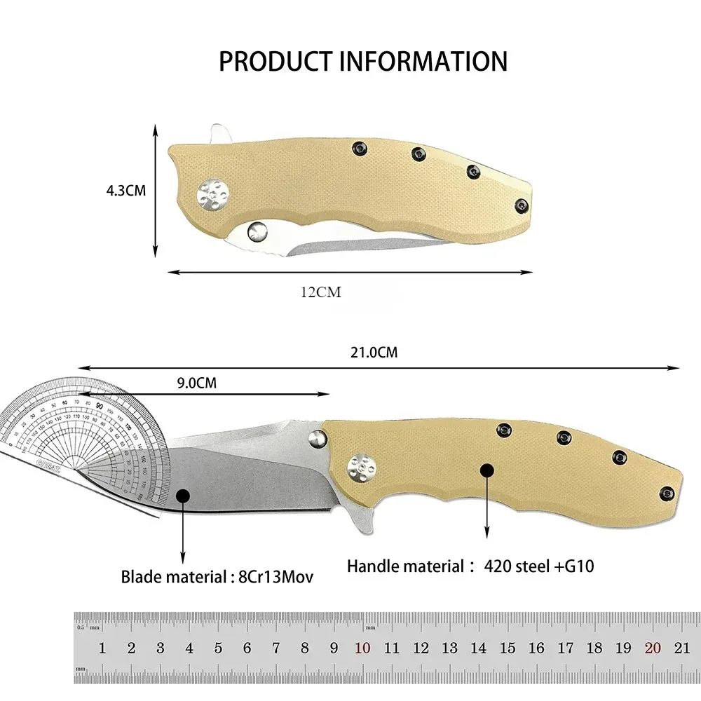 ZT0562 Hinderer Assisted Flipper Outdoor Camping Everyday Carry Multifunctional Survival Self Defense Hunting Folding Knife