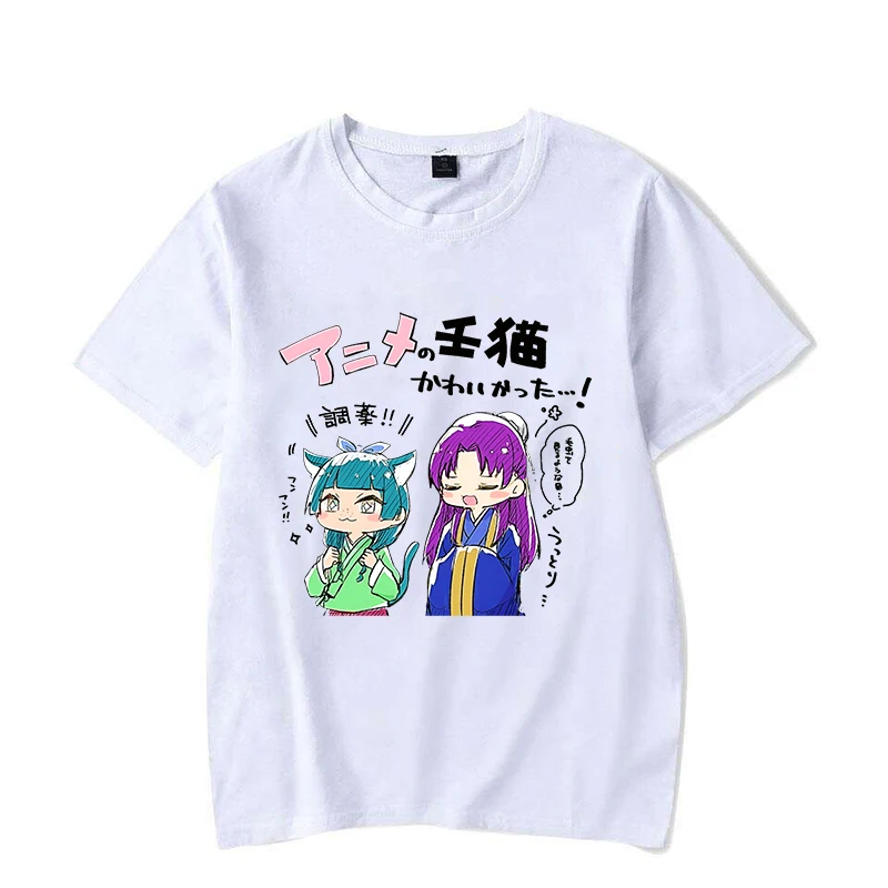 New The Apothecary Diaries Printed Short Sleeve Casual T-Shirt Summer Fashion Anime Harajuku Women's Casual Street Top