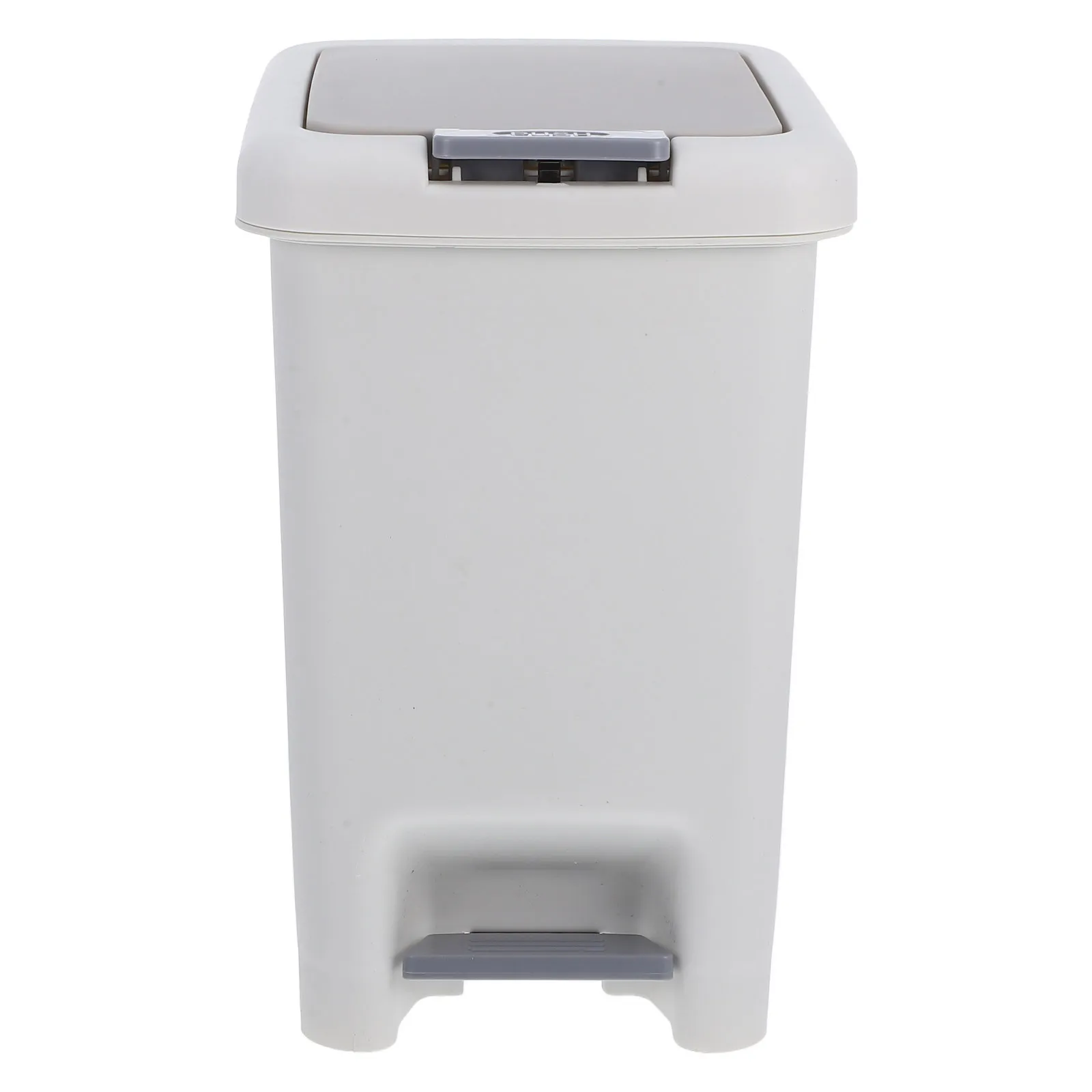 

Press to Open Trash Bin Small Plastic White Bathroom Garbage Can Compact Office Waste Basket Rubbish Basket Kitchen