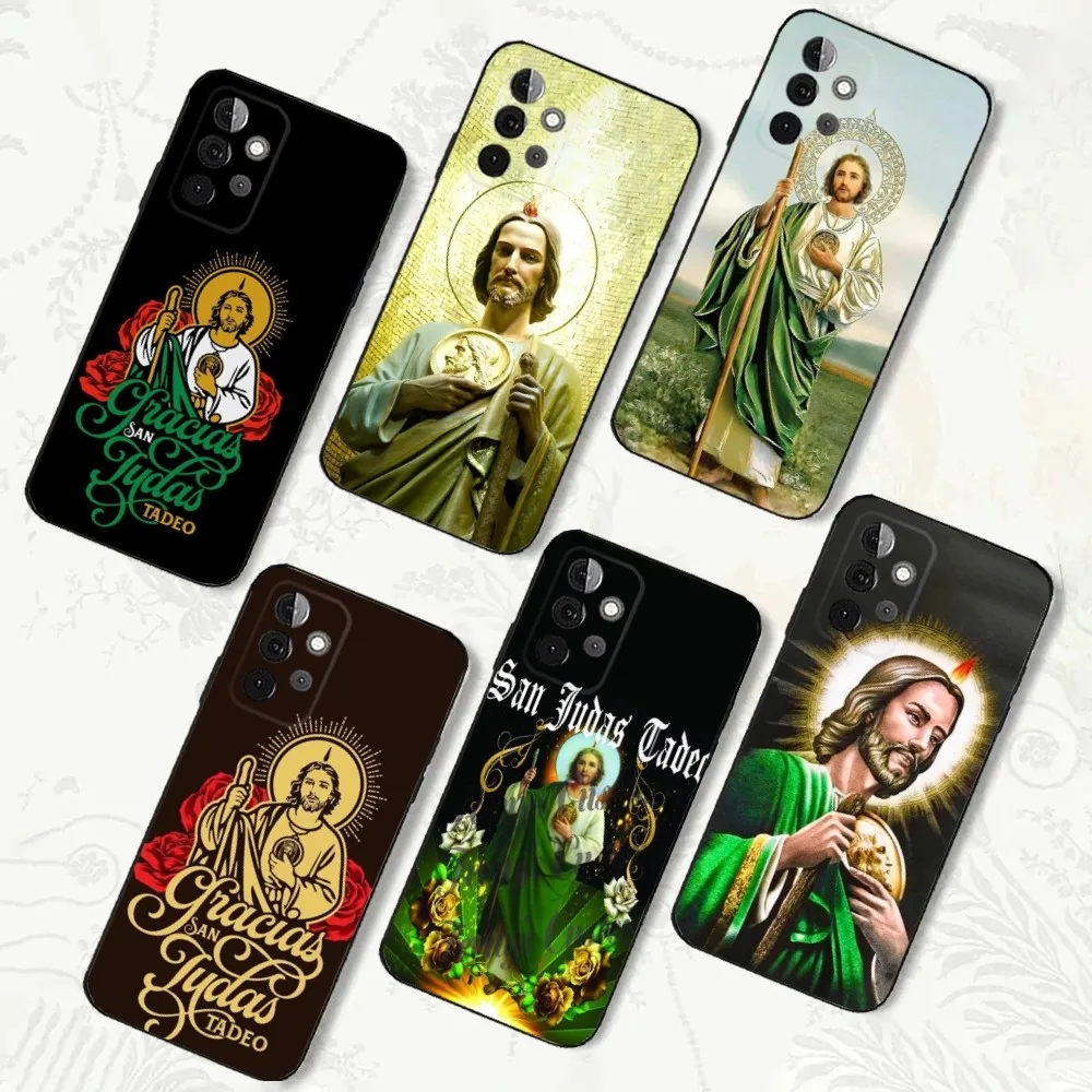 San J-Judas Tadeo   Phone Case For Samsung Galaxy A13,A21s,A22,A31,A32,A52,A53,A71,A80,A91 Soft Black Shell