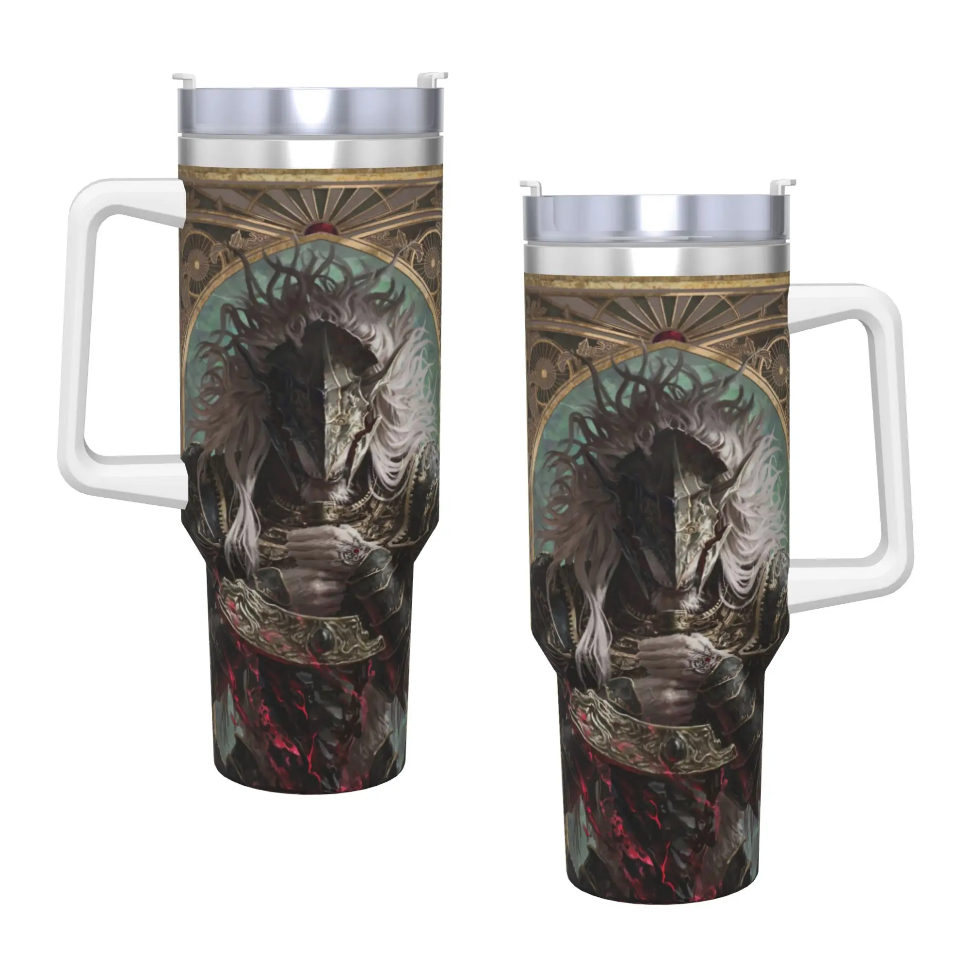 Elden Ring Stainless Steel Tumbler  Camping Car Mugs 40oz Thermal Cups Insulated Cold and Hot Milk Tea Water Bottle view 2
