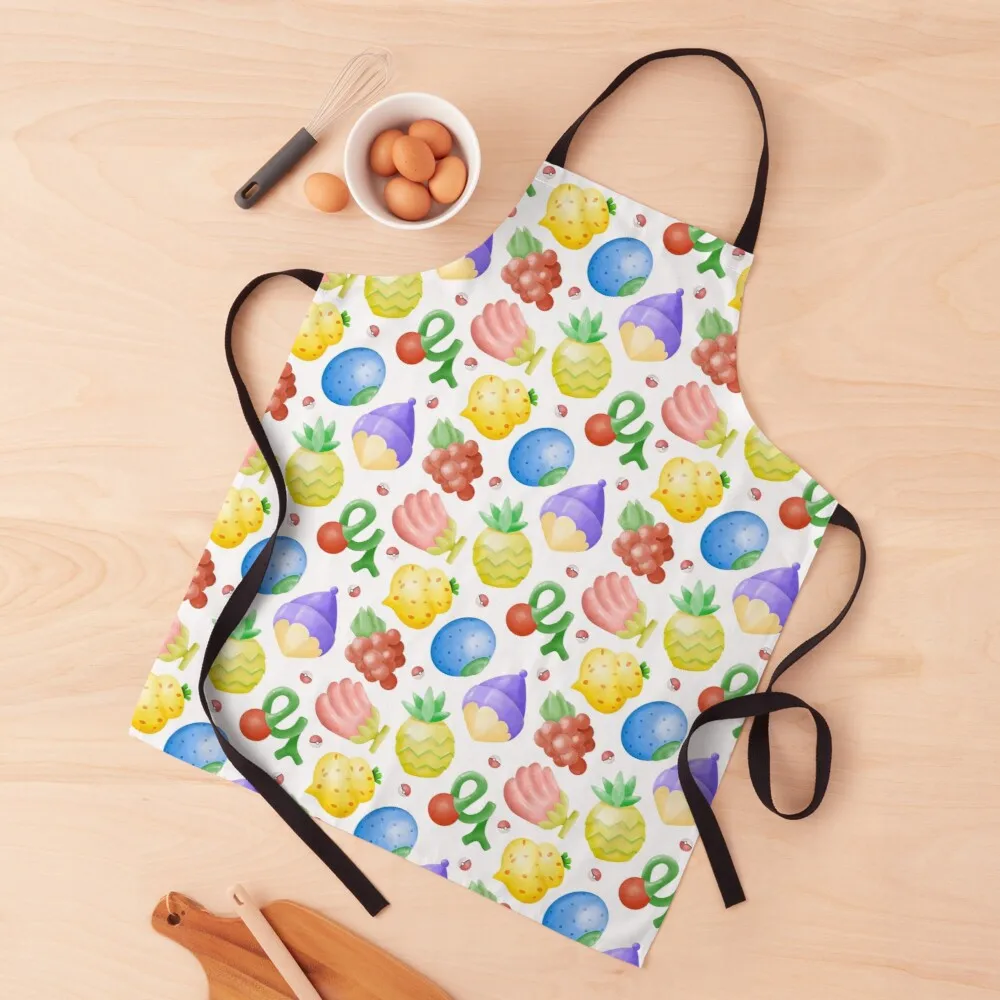 

Fantasy Berry Pattern Apron Apron for girl things of kitchen for home professional kitchen apron