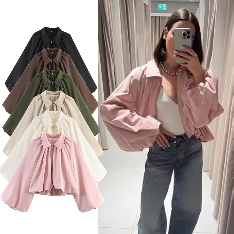Nuove Giacche da Donna Primavera 2026: Eleganti Giacche Rosa Larghe e Calde, Bluse Chic da Strada per Donna, Cappotti Giovanili per le Vacanze