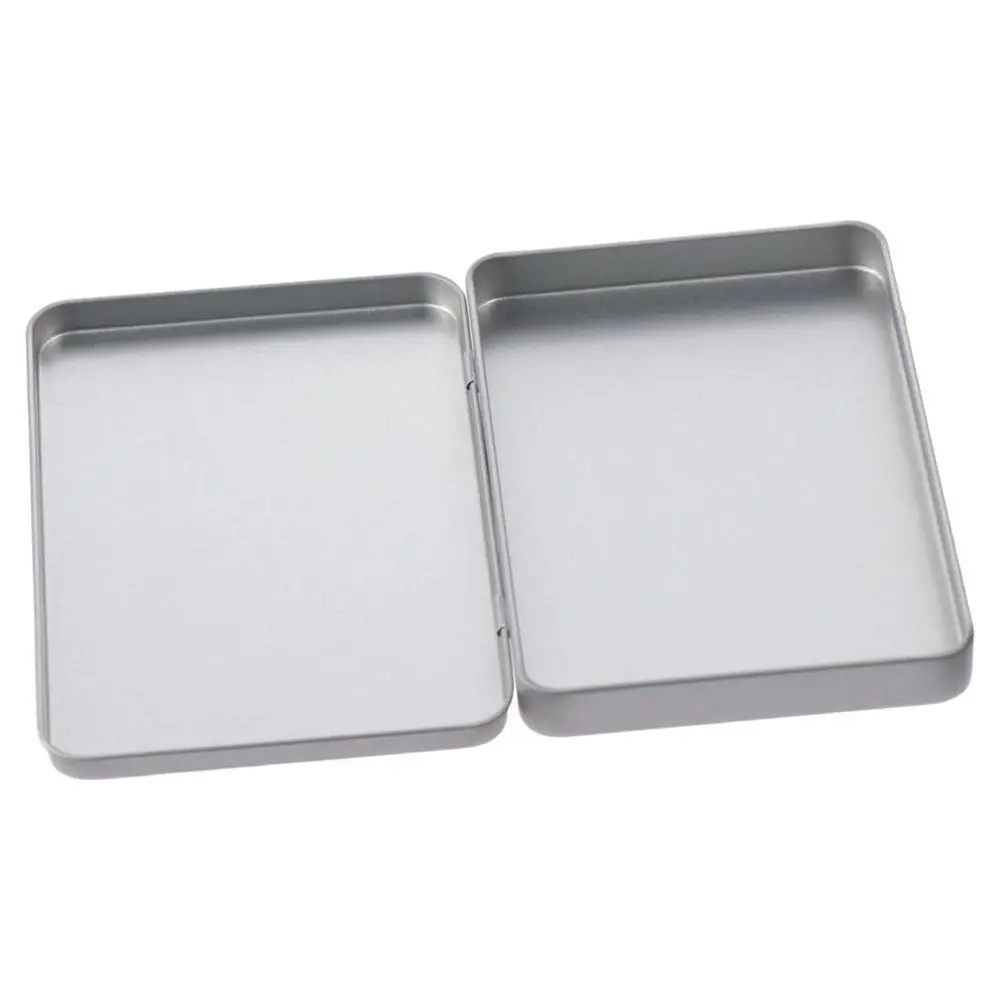1/2PCS Metalowe prostokątne pudełko do przechowywania Metalowy pusty pojemnik z pokrywką Żelazne akwarelowe pigułki do biżuterii Pudełko do przechowywania cukierków