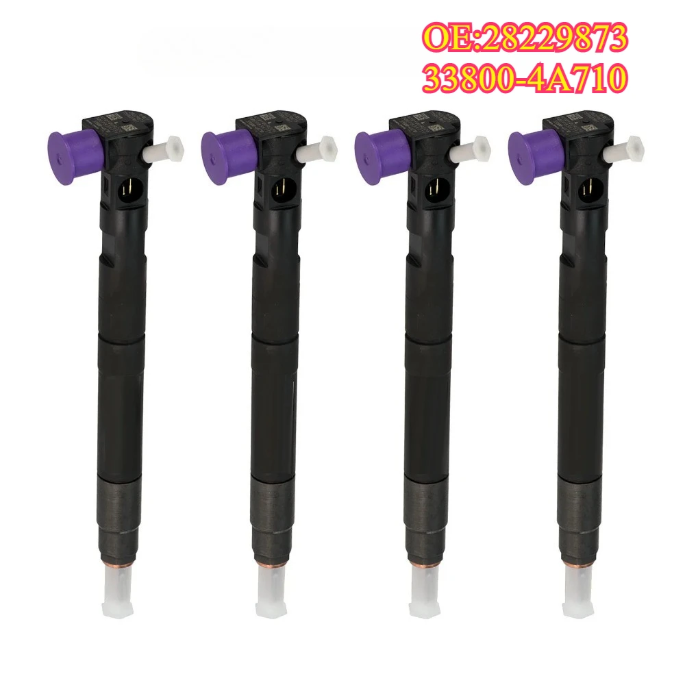 Injetor de Combustível Diesel de Alta Qualidade Novo para 28229873 33800-4A710 4PCS para Hyundai Grand Starex H1 Kia Bongo 3 2.5 CRDi WGT EURO 5
