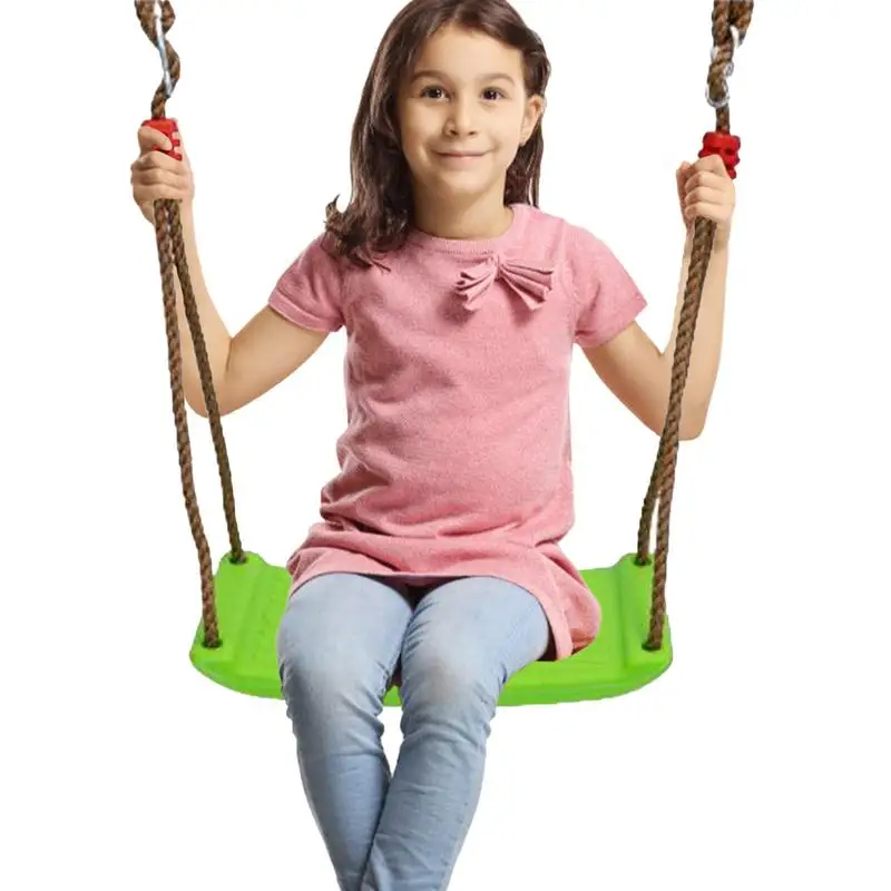 

Child Swing Adjustable Rope Curved Swing Chair Playground Accessories Outdoor Entertainment Facilities For Backyard Porch
