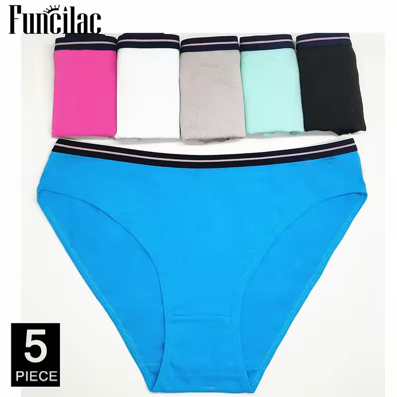 Women's cotton panties Girl Briefs Ms. cotton underwear bikini underwear sexy Ladies Briefs Free shipping 5 Pcs/set - Image 13