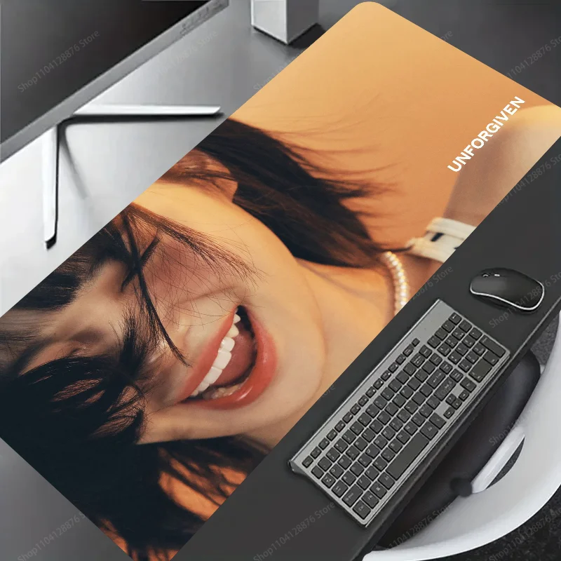 Singer Chae Won Ablum UNFORGIVEN Mousepad Gaming Mouse pad Gamer Pc Accessories Deskmat Keyboard Mat Desk Protector Mause Pads