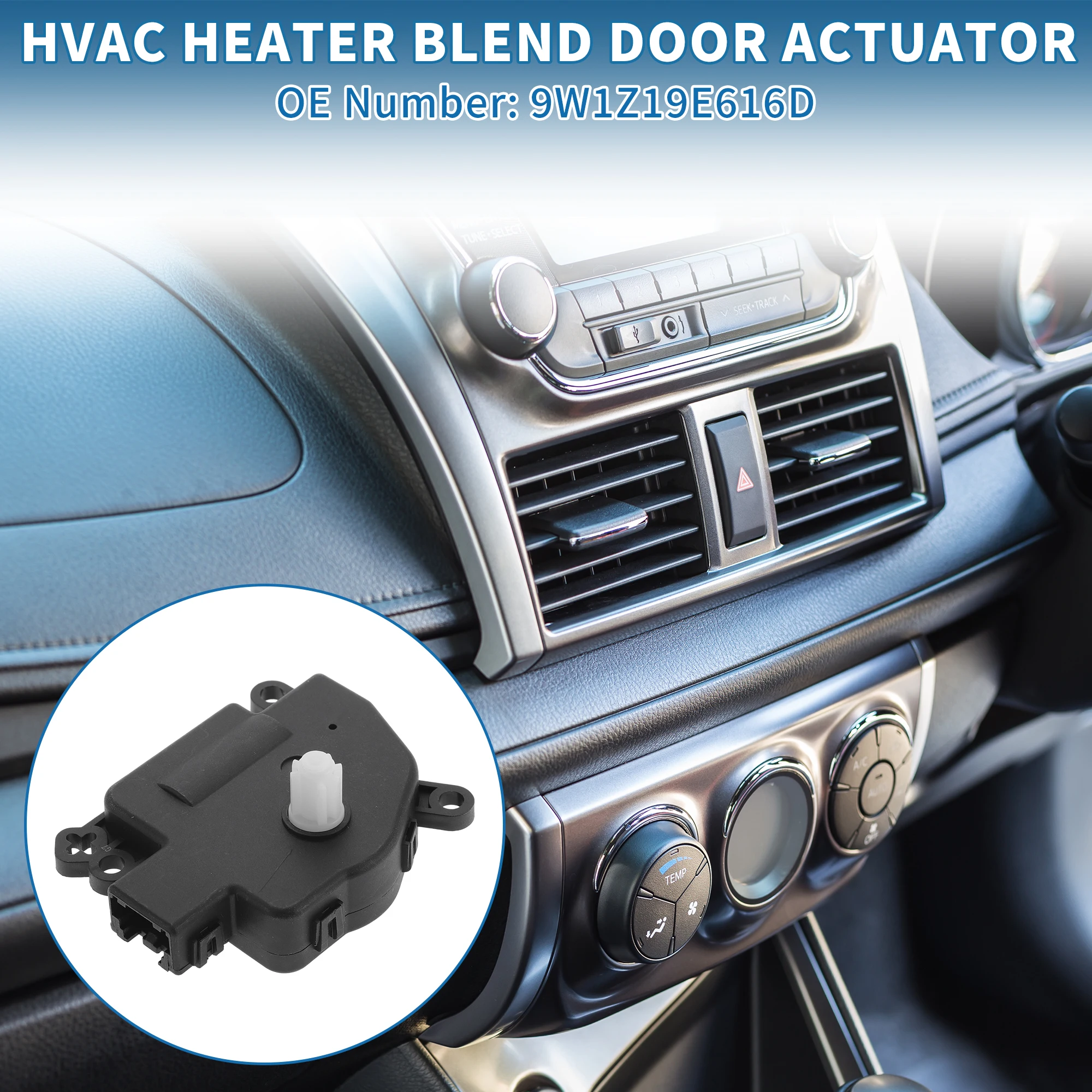 

UXCELL No.9W1Z19E616D HVAC Heater Blend Door Actuator for Ford F-250 Super Duty 2010