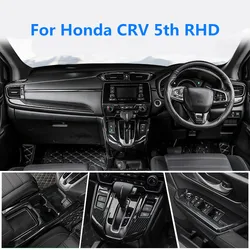 Right Hand Drive Accessories For Honda CRV CR-V 5th HYBRID RHD Carbon fiber ABS Decoraton 2017-2018