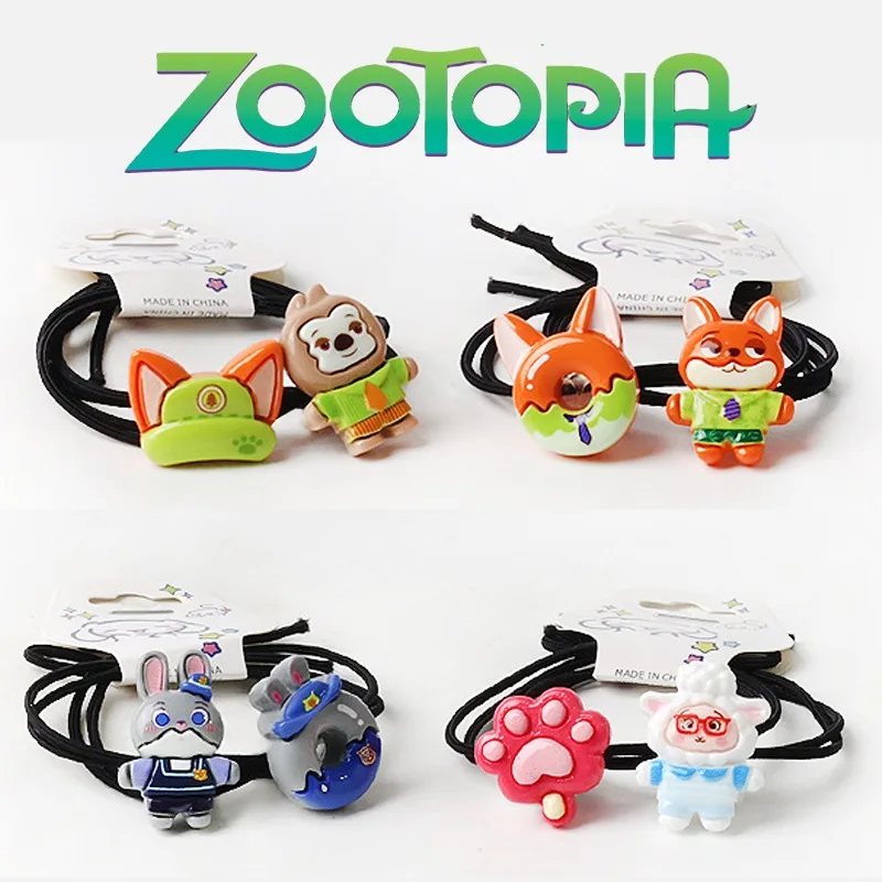 

Женская повязка для волос Disney Zootopia 2, милые головные уборы, резинки для волос в стиле аниме, аксессуары для волос, ювелирные изделия для девочек, веревка, креативная мягкая повязка для волос