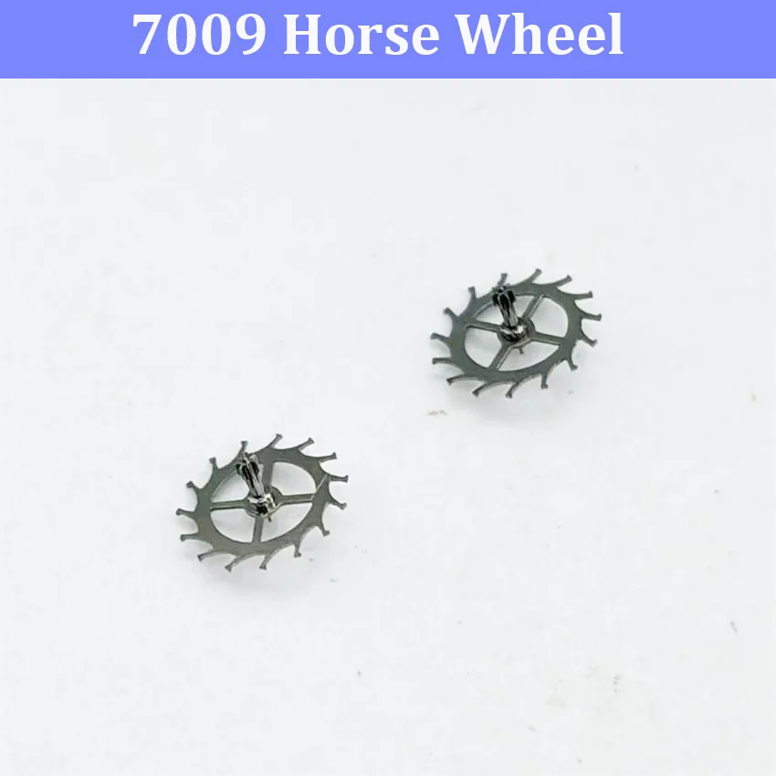 2PCS 7009 Mechanical Movement Watch Escape Wheel Horse Wheel Lotus Wheel Watchmaking Accessory for Watch Repair