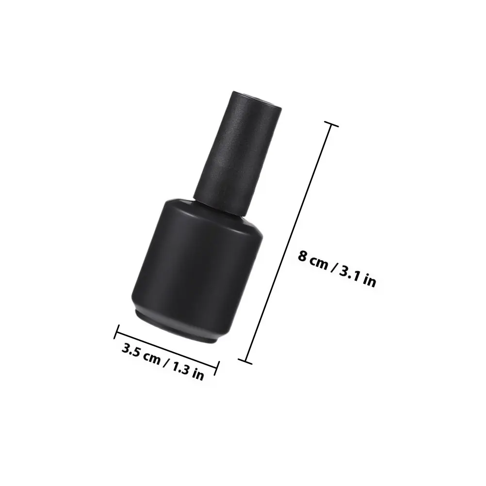 Empty Nail Polish Bottles 20 Pack 15ml Refillable Glass Containers for Nail Gel Salon Storage