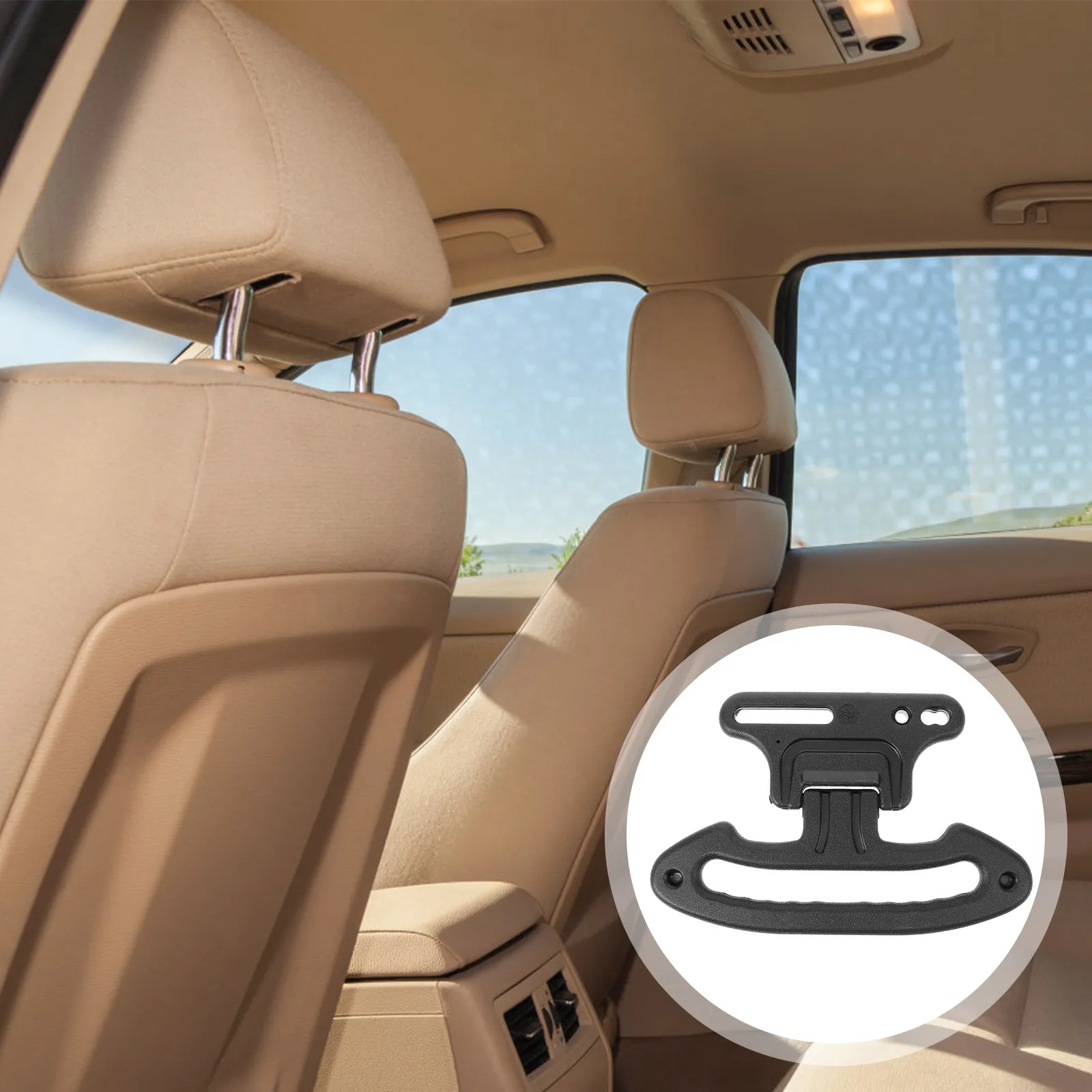 

Car Clothes Rack Solid ABS Headrest Coat Hanger Vehicle Backseat Hook Multifunctional Car Hanger for Clothes Bags Suit Shirts