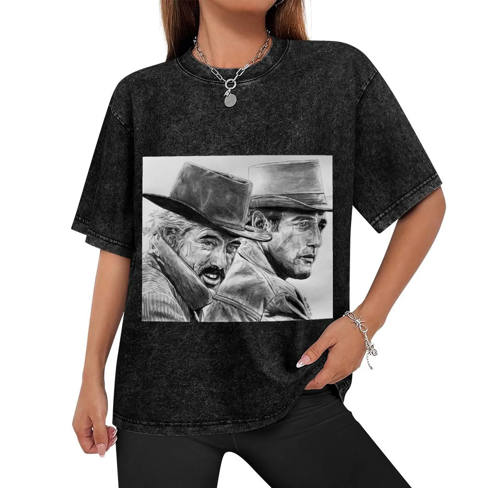 Butch Cassidy Sundance Kid T-Shirt Louboutins valentines clothes designer t shirt men