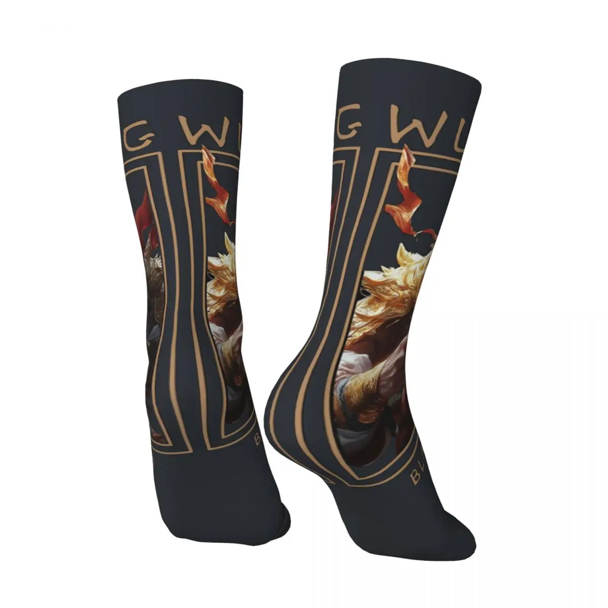 Vintage Black Myth WUKONG Game Science Active Men's compression Socks Unisex black myth wukong Street Style Pattern Crew Sock