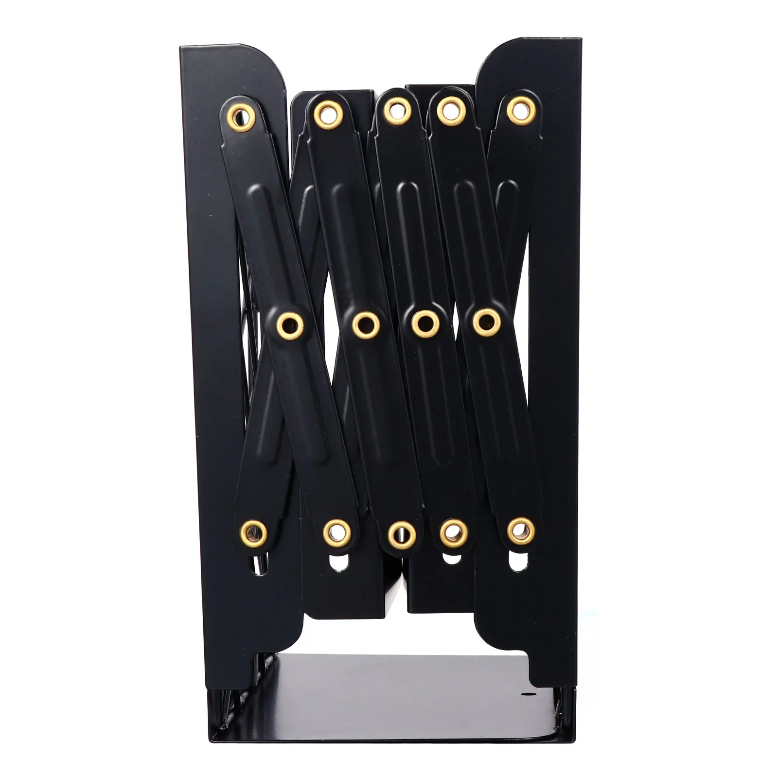 

Folding Telescopic Bookshelf Stand Storage Grid Bookrack Wrought Iron Art Student Organizer Finishing